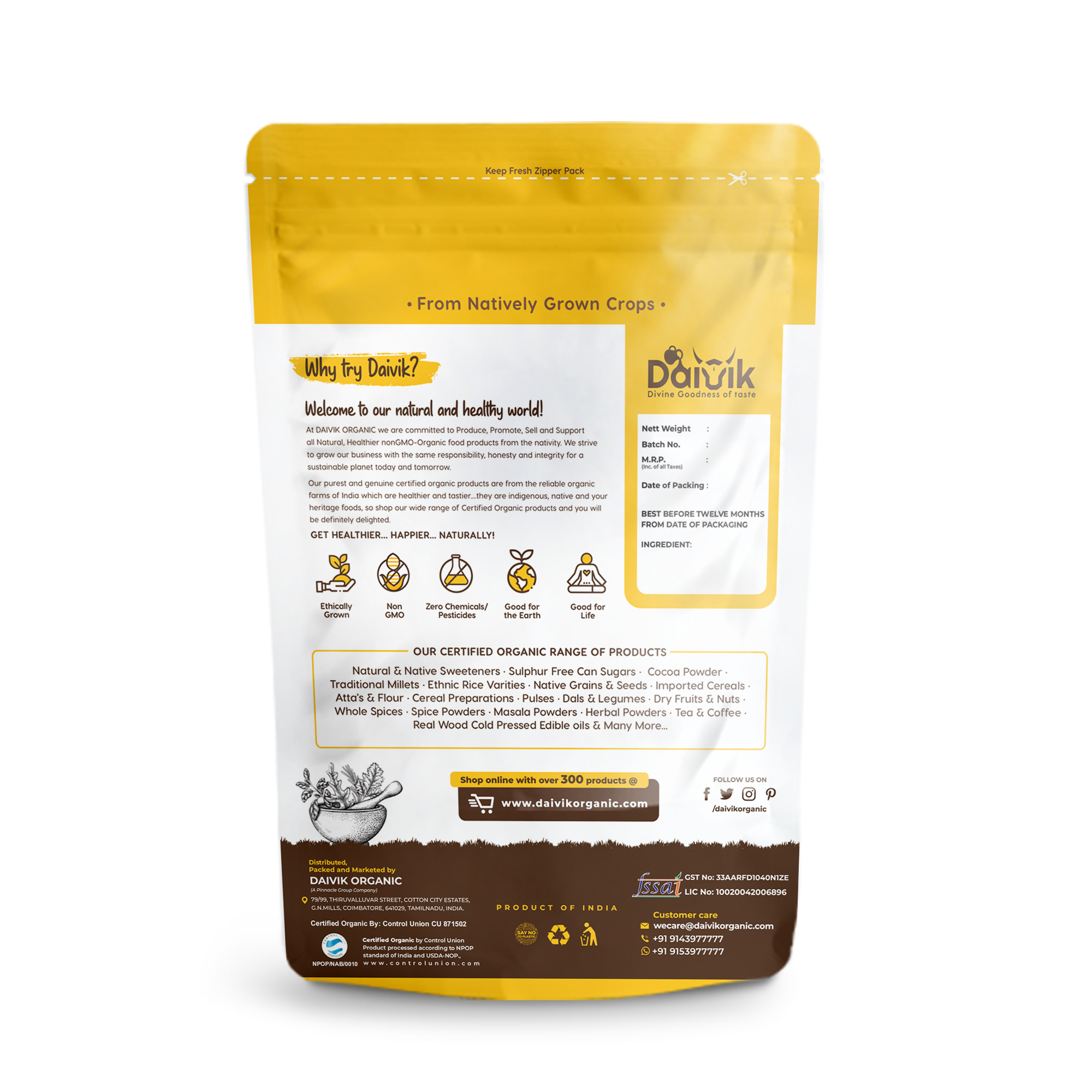 ORGANIC CORN FLOUR