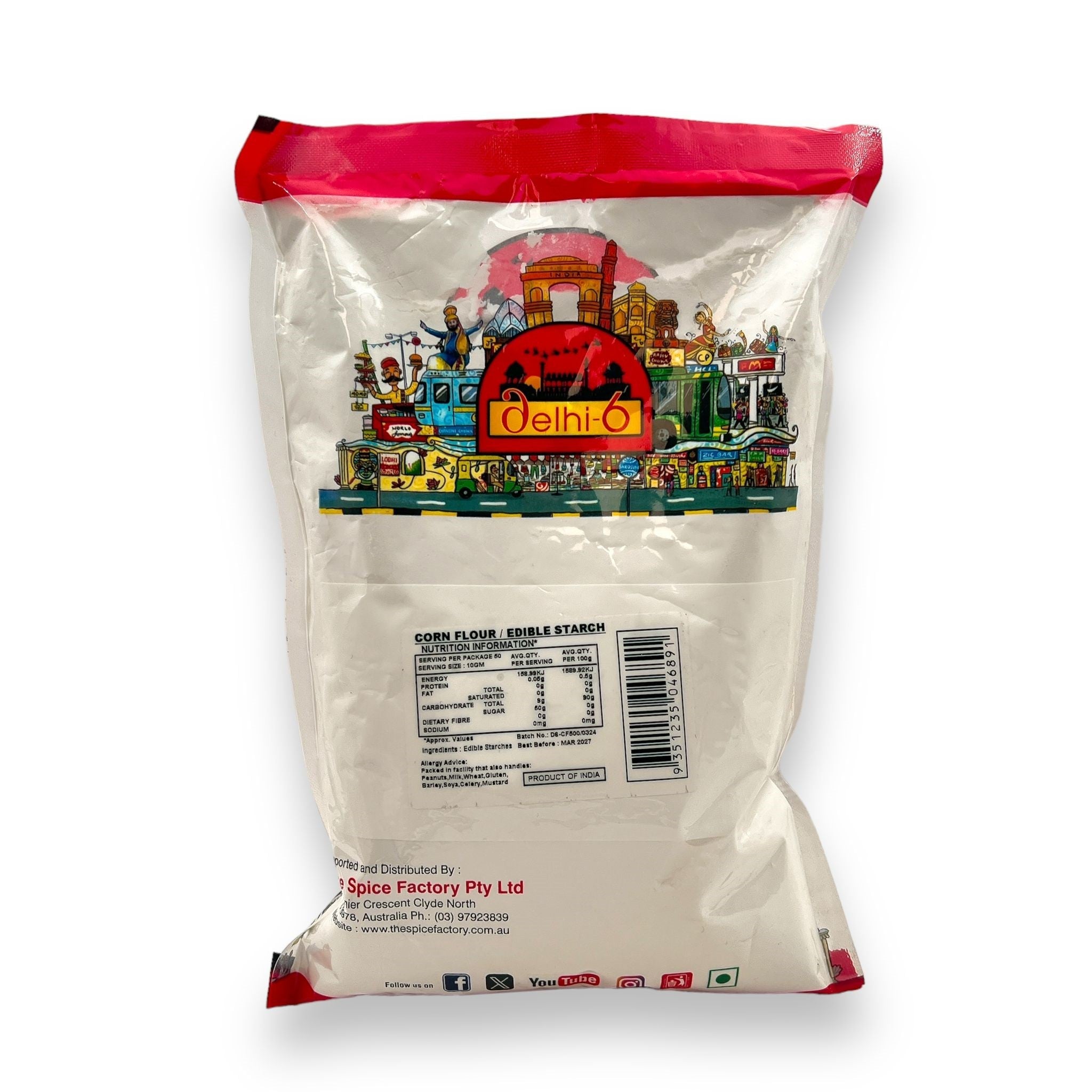 Delhi 6 Corn Flour White 500Gm